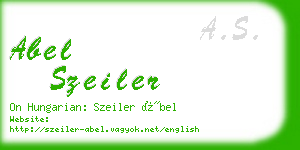 abel szeiler business card